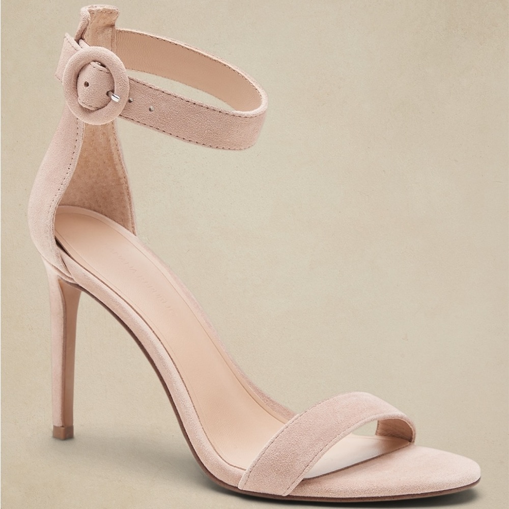 Banana Republic Suede Heel Sandals